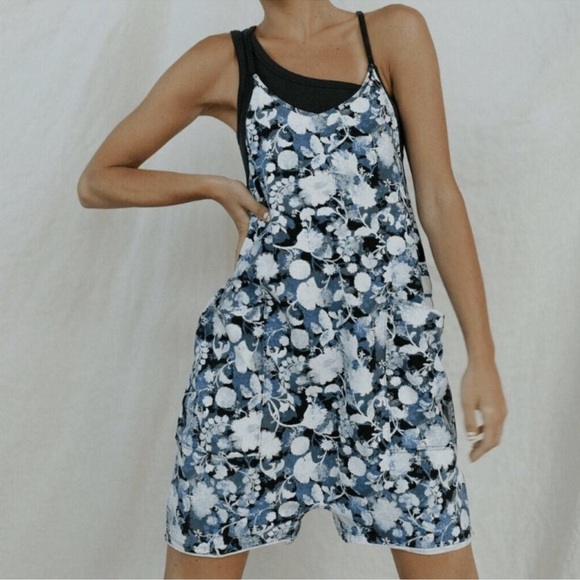 Free People Pants - FREE PEOPLE MOVEMENT:Hot Shot Romper Blu Forest Combo NWT